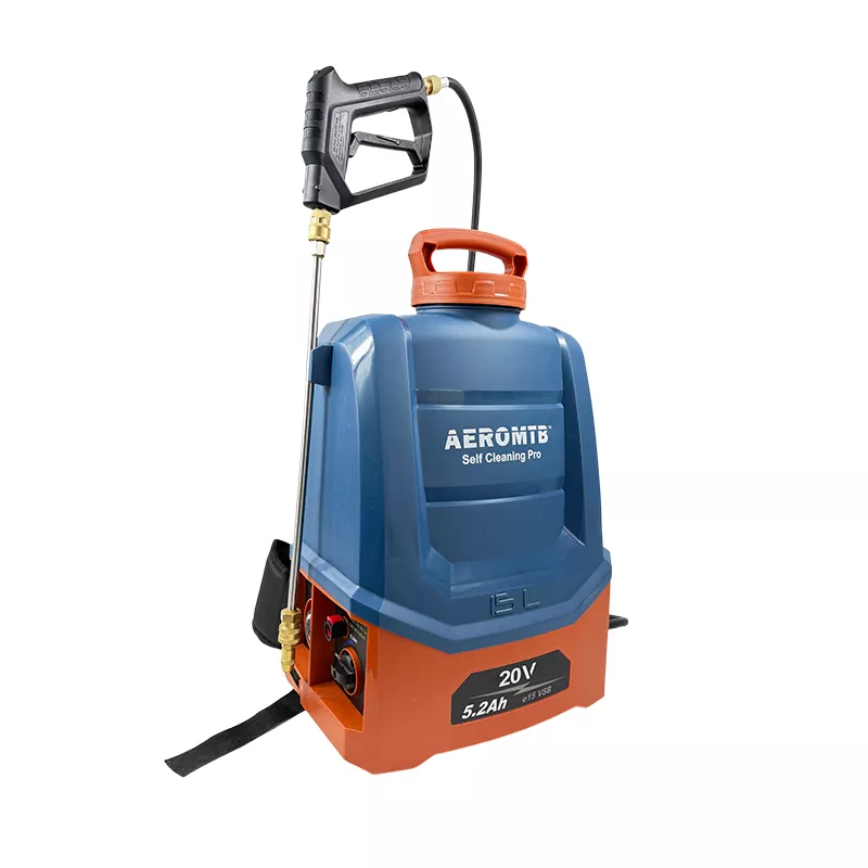 Knapzakspuit van 15 liter met zelfreiniging
