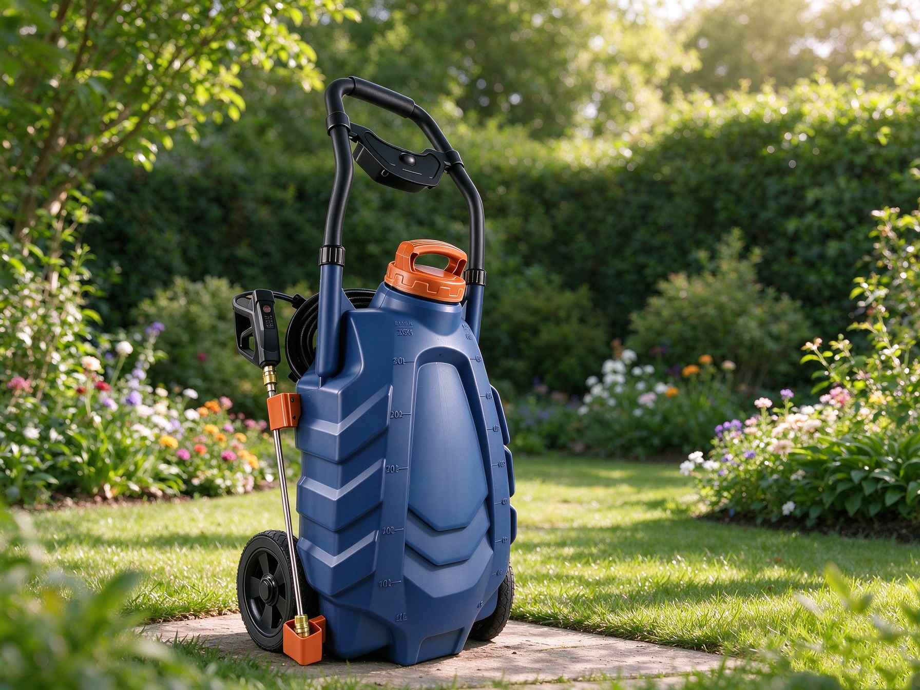 34L-spuitmachine op wielen voor professionele landbouw en tuin