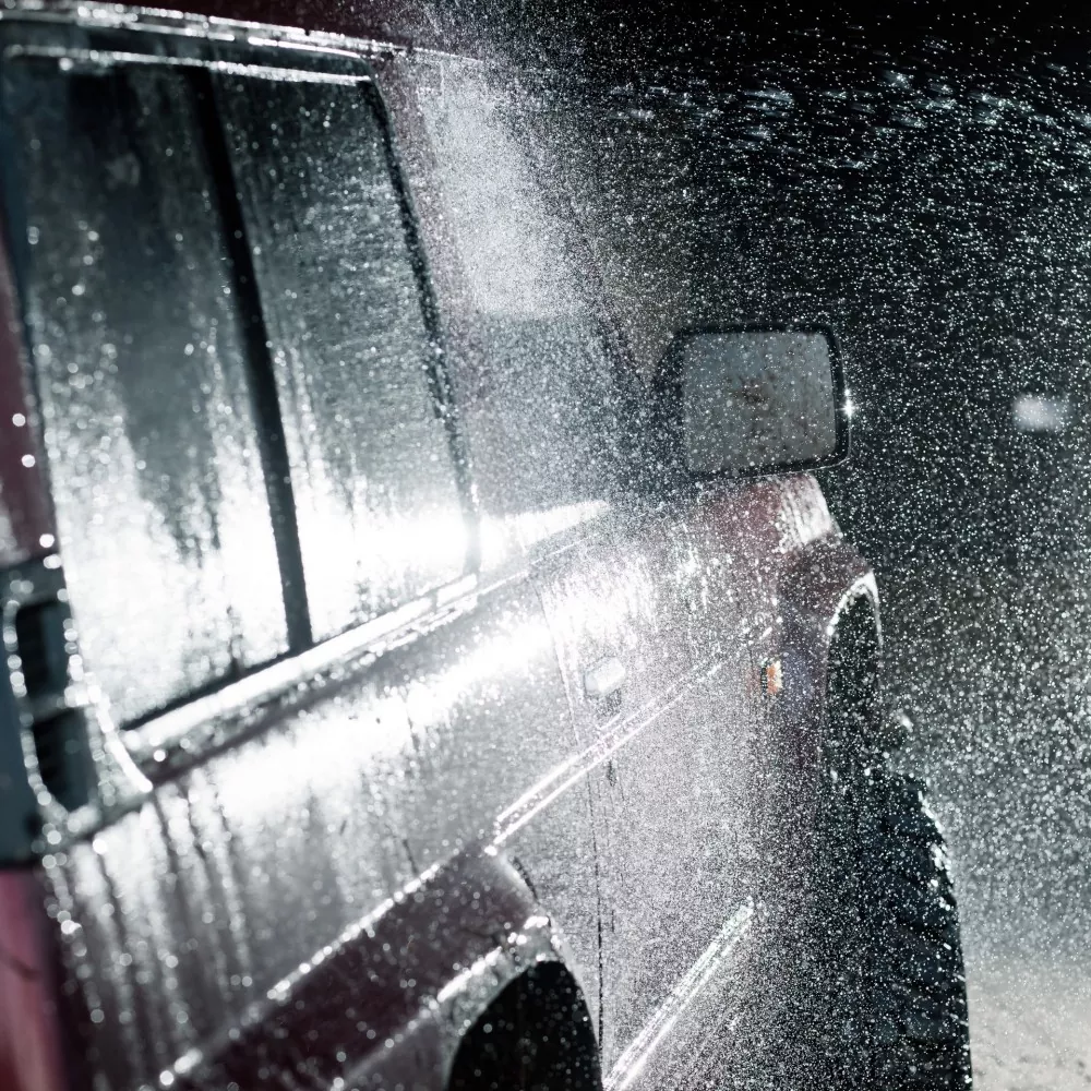 De auto wassen